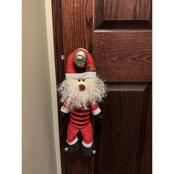 VTG Springy Santa Shelf Or Door Christmas Decoration - Picture 1 of 2